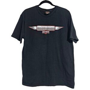 Mens Harley-Davidson Black Graphic T-Shirt L 100% Cotton Marysville WA